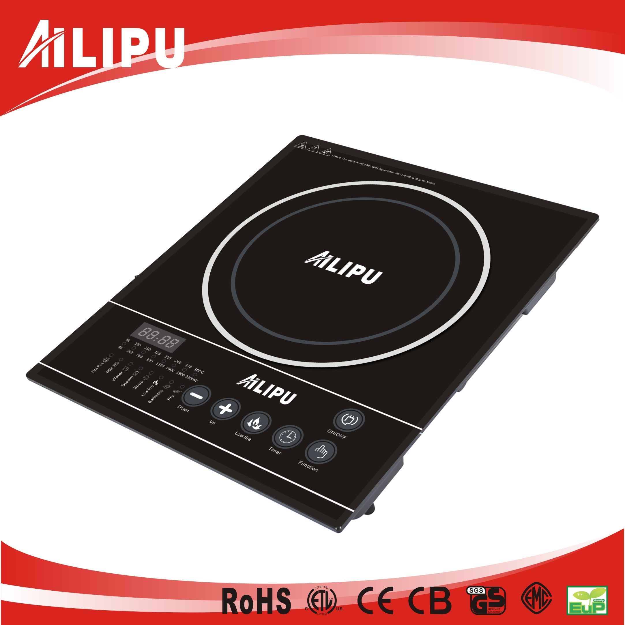 2016 Hot Sales Ailipu Brand Single Built in Touch Induction Cooktop (SM-S12)