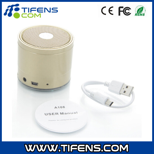 Golden Mini Portable Bluetooth Speaker
