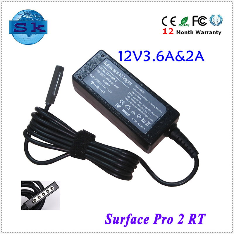 12V 2A 24W AC Adapter for Microsoft Surface 2 Windows Rt, 1513, 1512