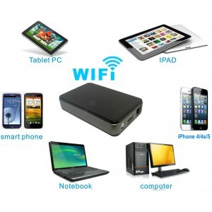 Wireless External Hard Drive-Mobile Extra Storage Device (Wirelessd WI-1T)