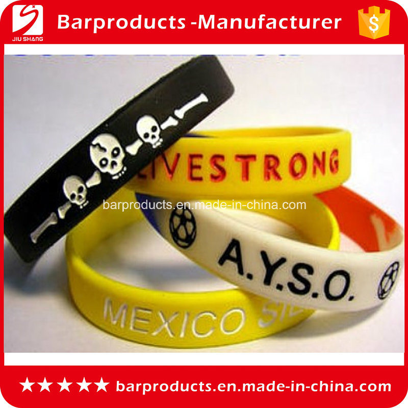 Custom Debossed Logo Silicone Wrist Bands