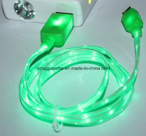 Green Color LED Fiber Cable (RHE-A1-007)