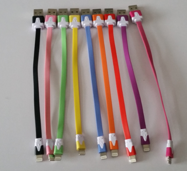 Flat Short Lightning Cable for iPhone 6