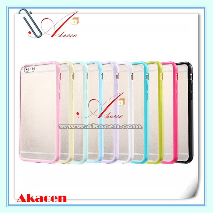 Matte PC + TPU Edges Hybrid Mobile Phone Case for iPhone 6