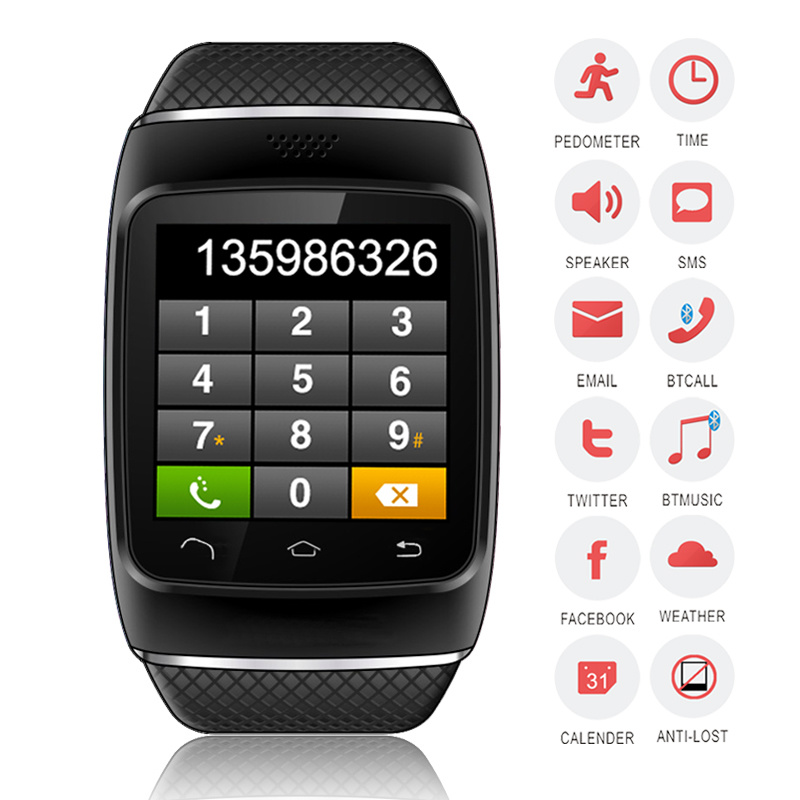 Handfree Bluetooth Watch Pedometer for Health