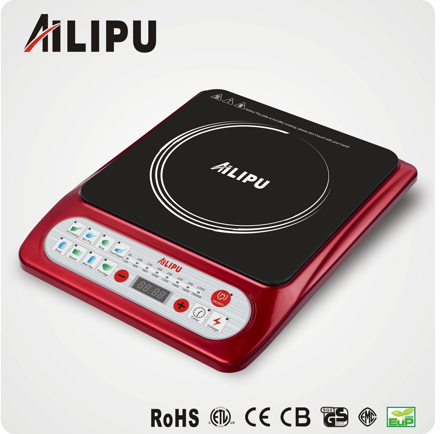 120V 1500W Button Control Cooking Plate with ETL Approval Sm15-A59