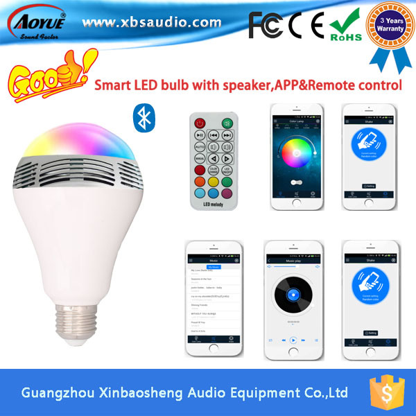 New Products Innovative Product LED Bulb Bluetooth Speaker with APP Control