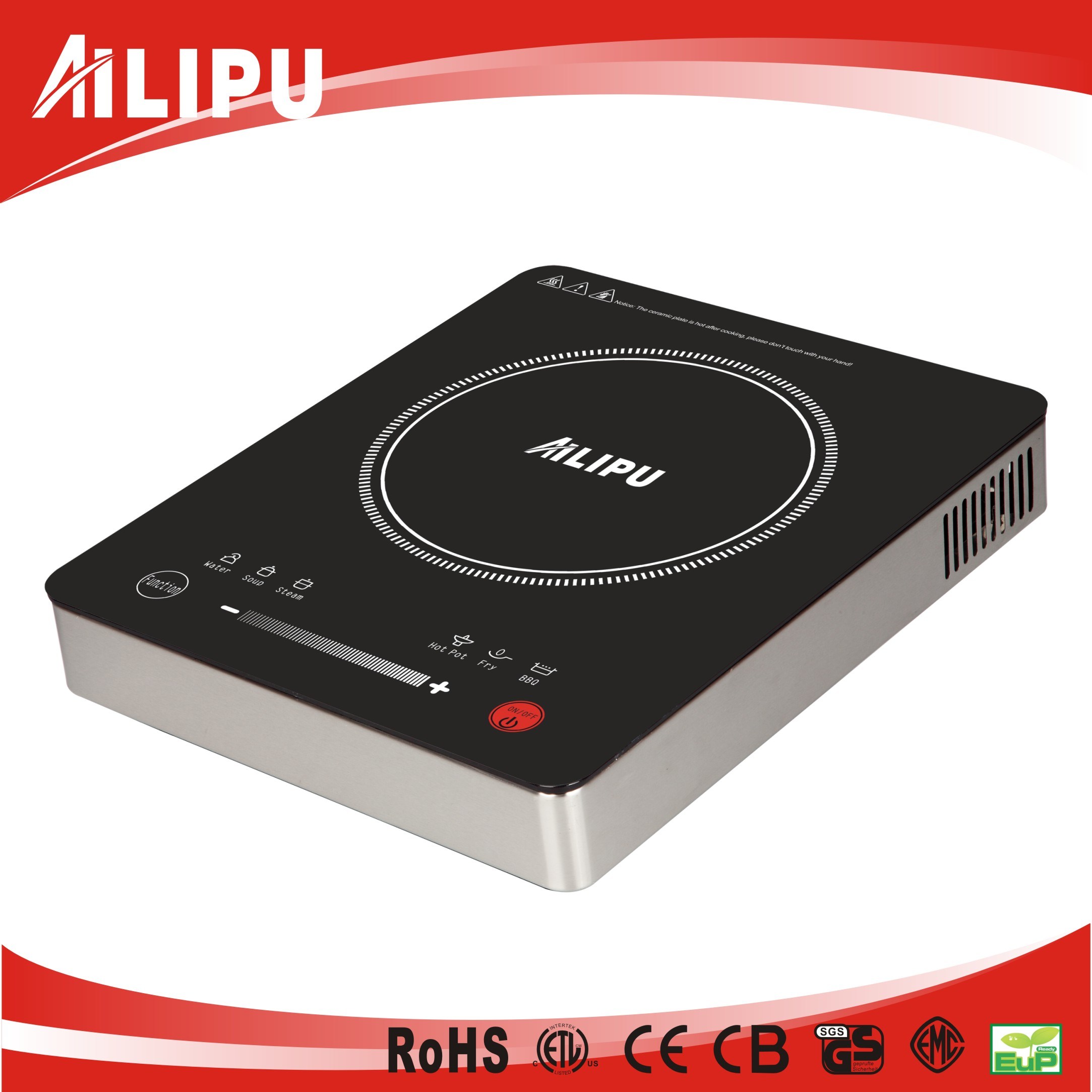 Ailipu High Power 2500W Commercial Induction Cooktop for Hotel Use (Model SM-A81)