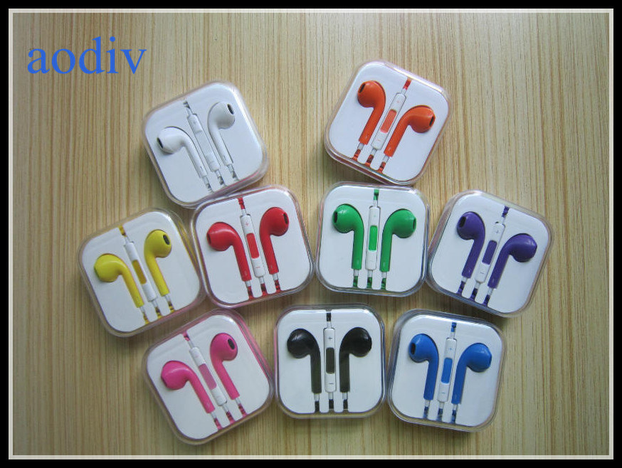 Colorful for iPhone4/5 Earphone with Mic and Volume Control