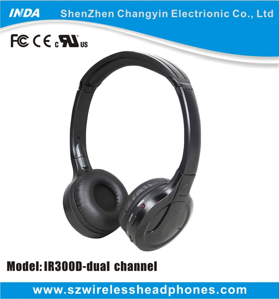 Coloful IR Wireless Headset Headphone for Car Use (IR300D)