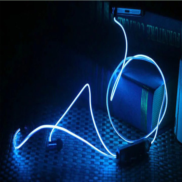 Colorful LED Glow Headphones Earphone Luminous Headset with Stereo Sound for Mobile Phone (K-688)