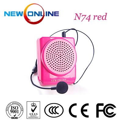 Mini Portable Waistband Voice Booster Amplifier Red