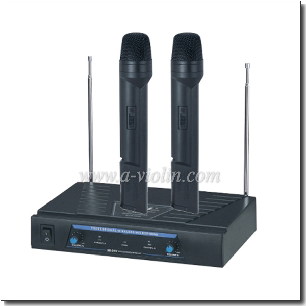 VHF Wireless Handheld Microphone Double Receiver (AL-SE31VB)