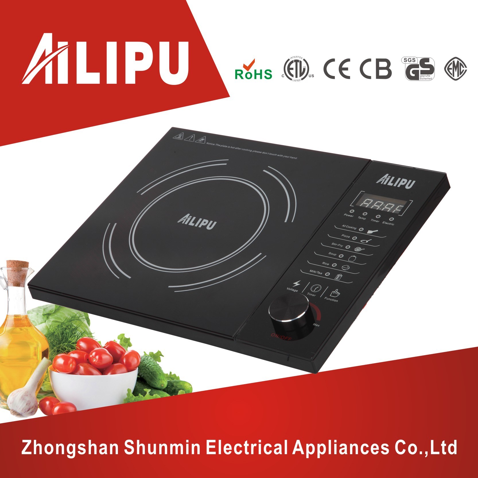Best Quality Zhongshan Cooker/Electric Stove/Induction Cooker/Touch&Knob Control Cooktop