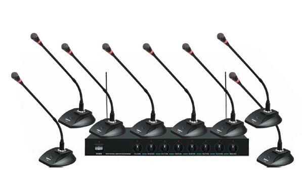 8 Channels Microphone Professional Wire Connected Microphone