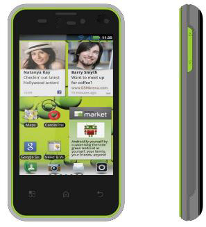 E350 Android Mobile Phone with Android 4.0 3G (EVDO) GSM Qualcomm Jz4770