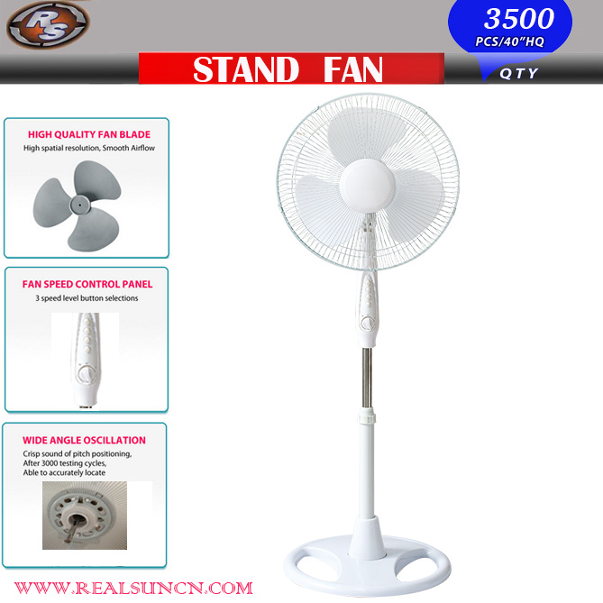 16 Inch Electric Air Cooling Stand Fan with Timer