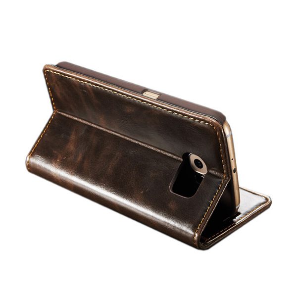2015 High Grade Flip Leather Cheap Mobile Phone Wallet Cases for iPhone 6