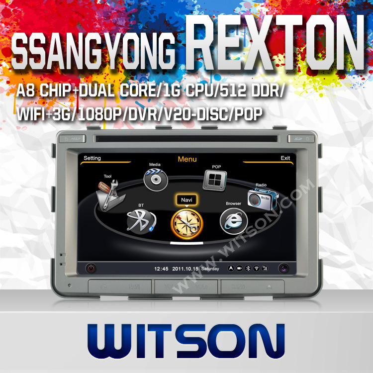 Car Dve Player for Ssangyong Rexton Built in 4G Flash (W2-C269)