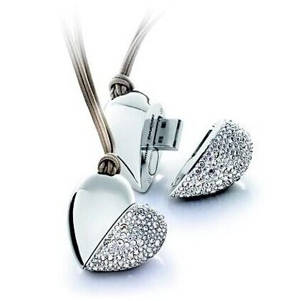 Promotional Heart Jewelry USB Flash Drive
