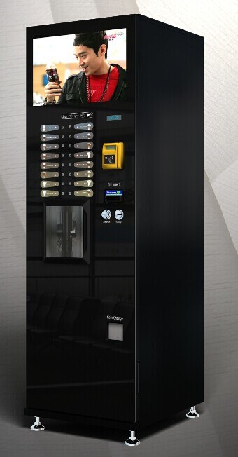 Instant and Bean to Cup Coffee Vending Machine with Big Screen Display F-308