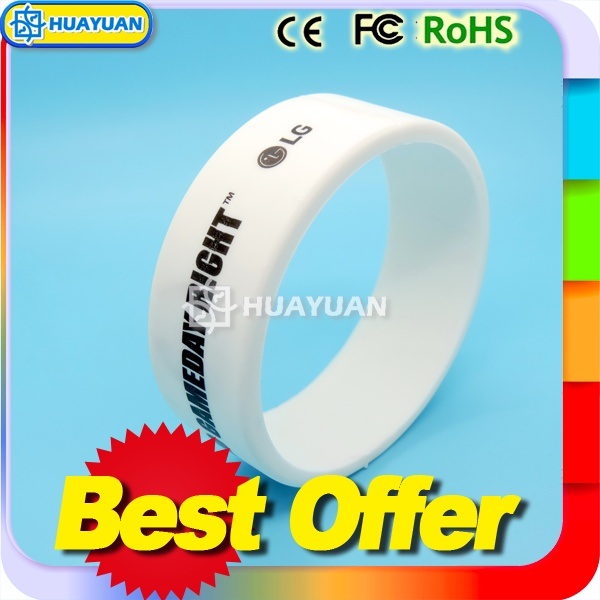 Logo Printing Waterproof Contactless Proximity Repeat RFID Wristband for Sauna