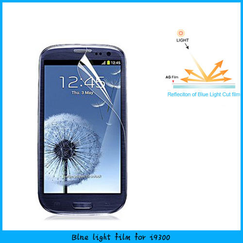 Perfect Fit! ! Japan Blue Light Film Screen Shield / Screen Protector for Samsung Galaxy S3 I9300 (BC)
