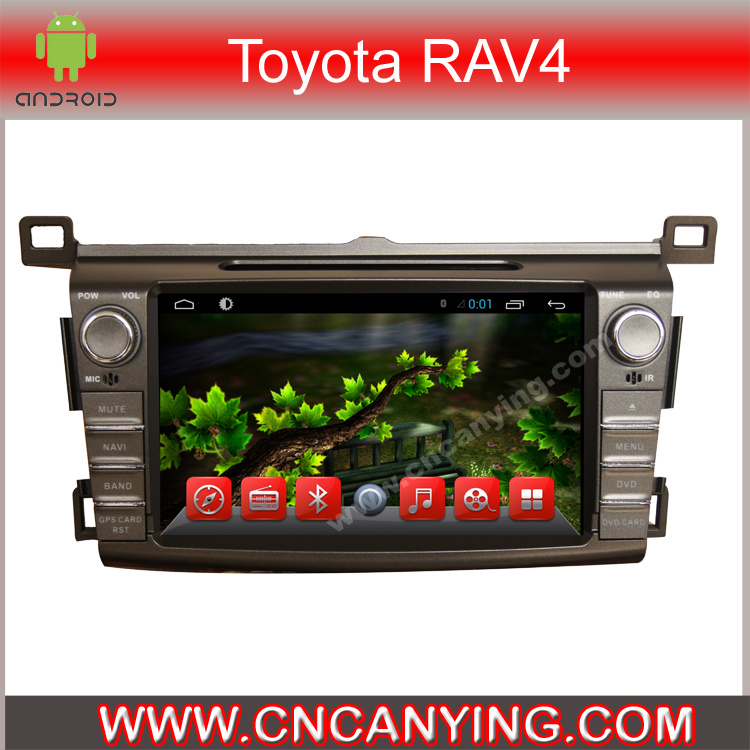 Car DVD Player for Pure Android 4.4 Car DVD Player with A9 CPU Capacitive Touch Screen GPS Bluetooth for Toyota RAV4 (AD-8145)