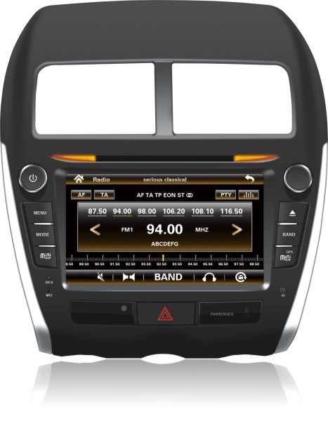 Mitsubishi Asx Special Car DVD Player with iPod/iPhone/RDS/SD/Bt/SD