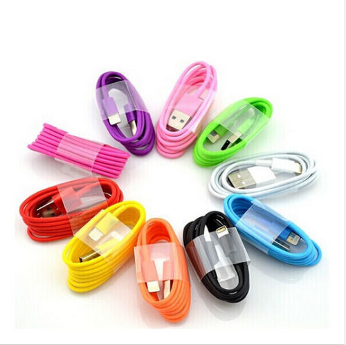 Colorful Round Lightning Charger Data Cable for Iphon66