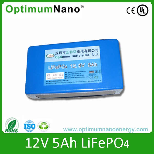 Lithium Ion Battery (LiFePO4) 12V 5ah for Motorcycle