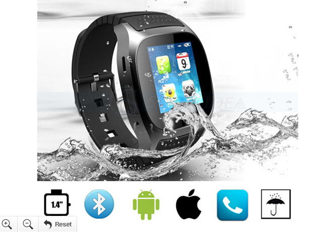 4 Colors Bluetooth 3.0 Waterproof Smart Watch (U8)