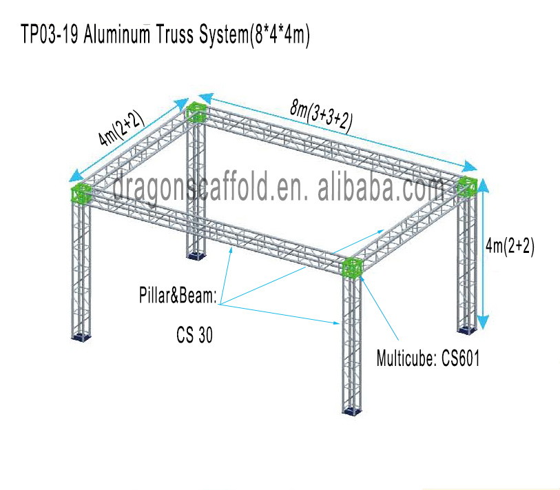 Excellent Truss System, Aluminium Truss System, Stage Truss System (TP03-19)