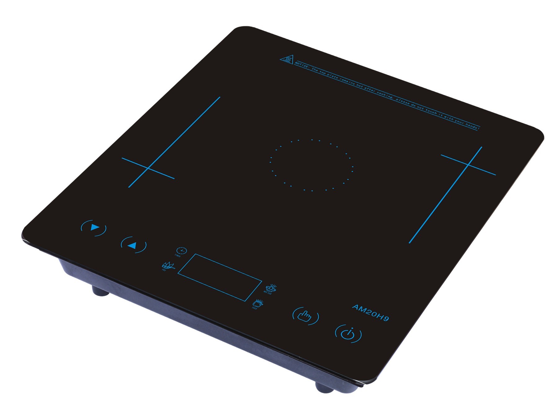 2000W Touch Control Intelligent Induction Hotplate 110V-230V Multi-Function Induction Cooker
