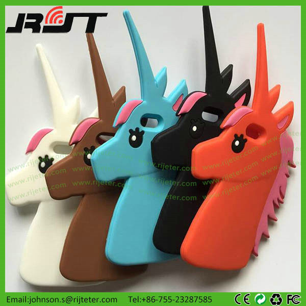 iPhone Cover Unicorn Silicon Mobile Phone Case for iPhone5S (RJT-A005)