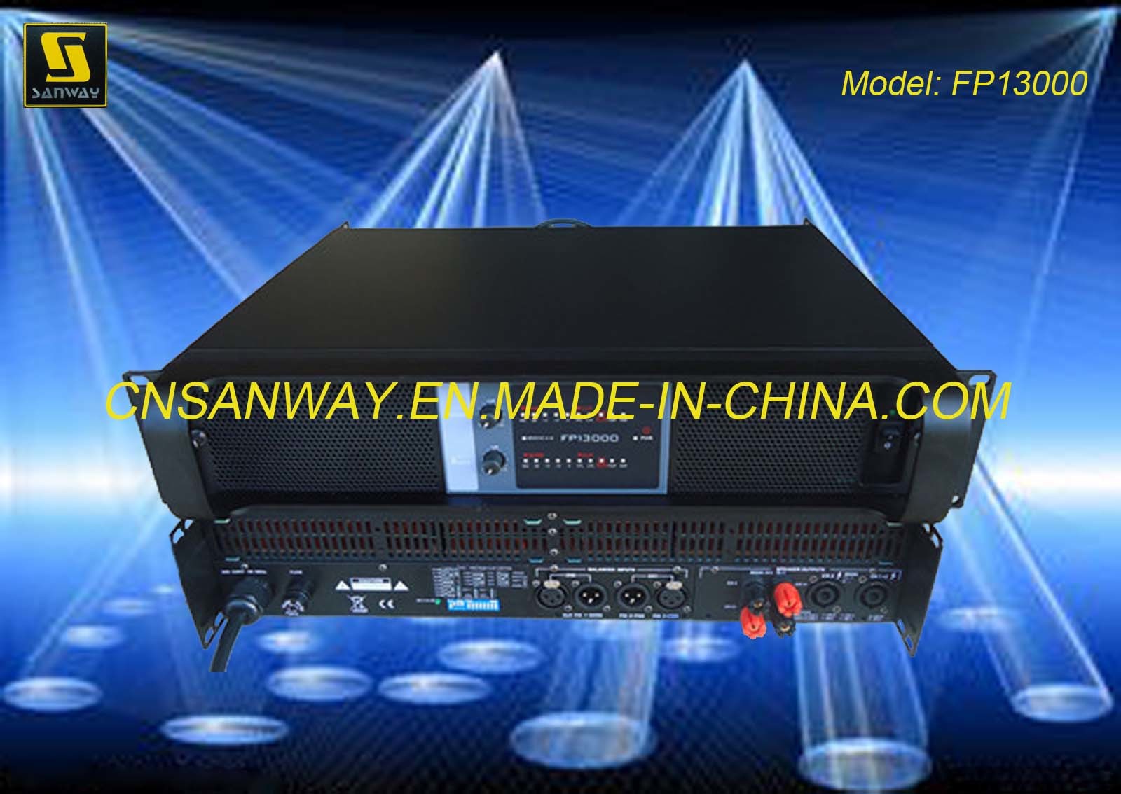 Sound Equipment, 2 CH Digital Switching Audio Amplifier (SANWAY FP13000)
