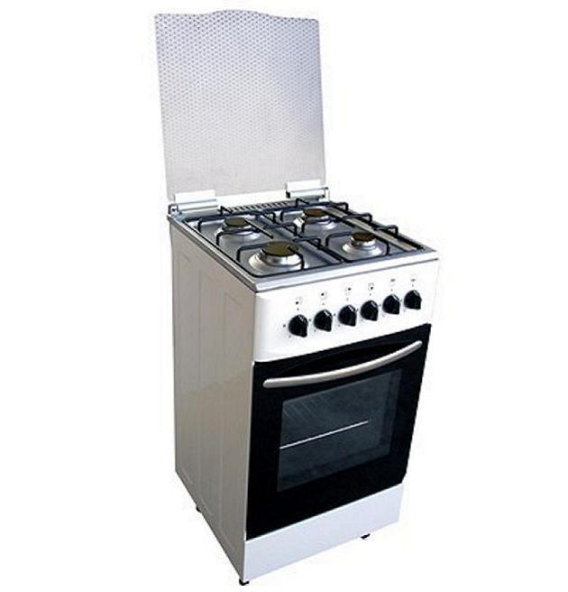50*50cm Stainless Steel Body Free Standing Oven with 4 Burner