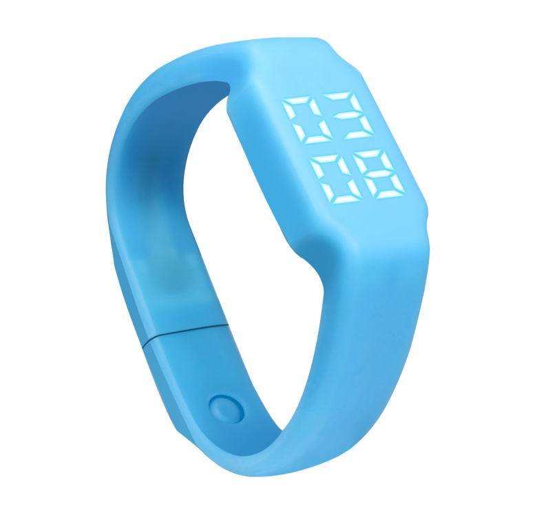 New Colorful Selinicone Fitness Sport USB Watch Bluetooth Bracelet with 3D Display Screen