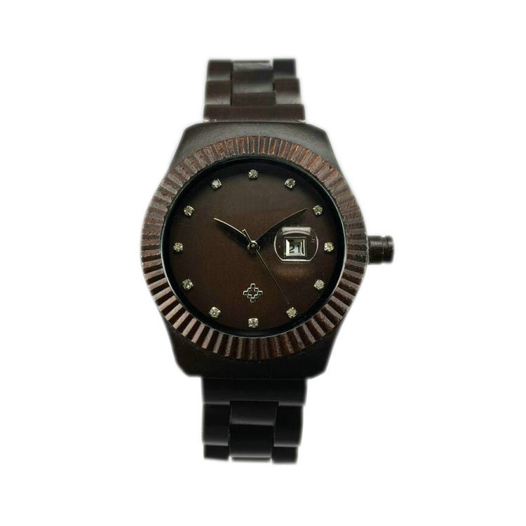 Classical Luxury Quartz Unisex Wooden Wrist Watch Ww-007A