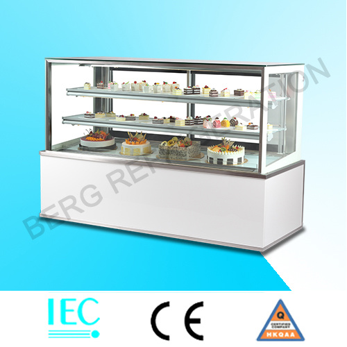 Good Quality Commercial Refrigerator Marble Base Cake Display Showcase