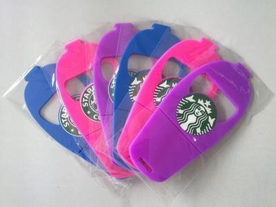 High Quality Plastic Promotional Gift 3D PVC Holder for iPhone (MB-028)