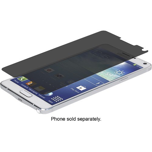 Invisibleshield Privacy Glass Screen Protector for Samsung Galaxy Note 4 Cell Phones