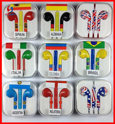 Cell Phone World Cup Earphone for iPhone