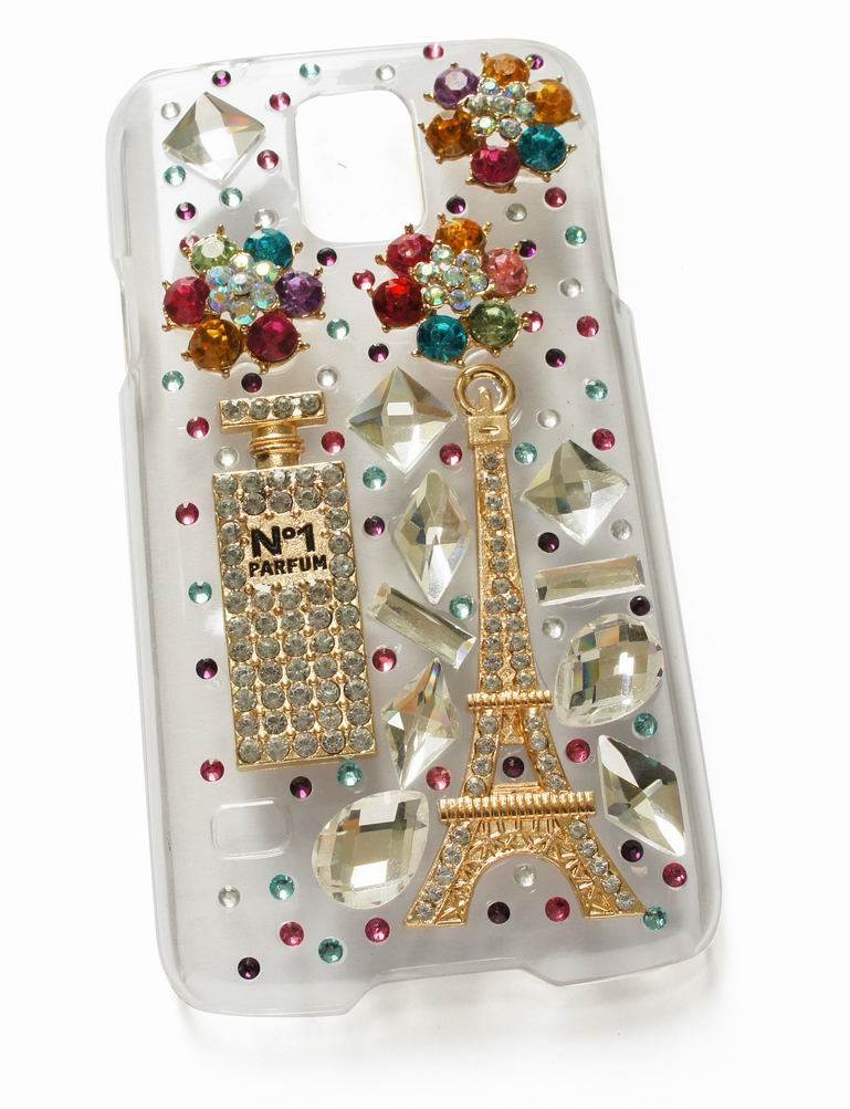 Crystal Perfume Bottle Eiffel Tower Mobile Phone Case (MB1250)