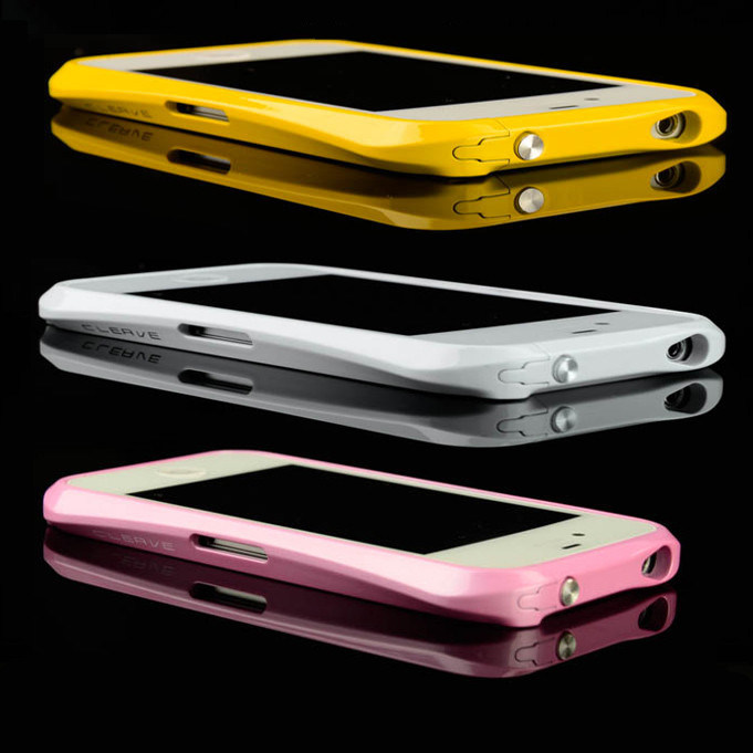Luxury Full Aluminum Metal Frame Mobile Phone Case Bumper Case Cover for iPhone 5 5g 5s Free Film