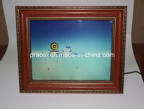 12'' 14'' 15'' Video Music Wooden Craft Digital Photo Frame for Advertising