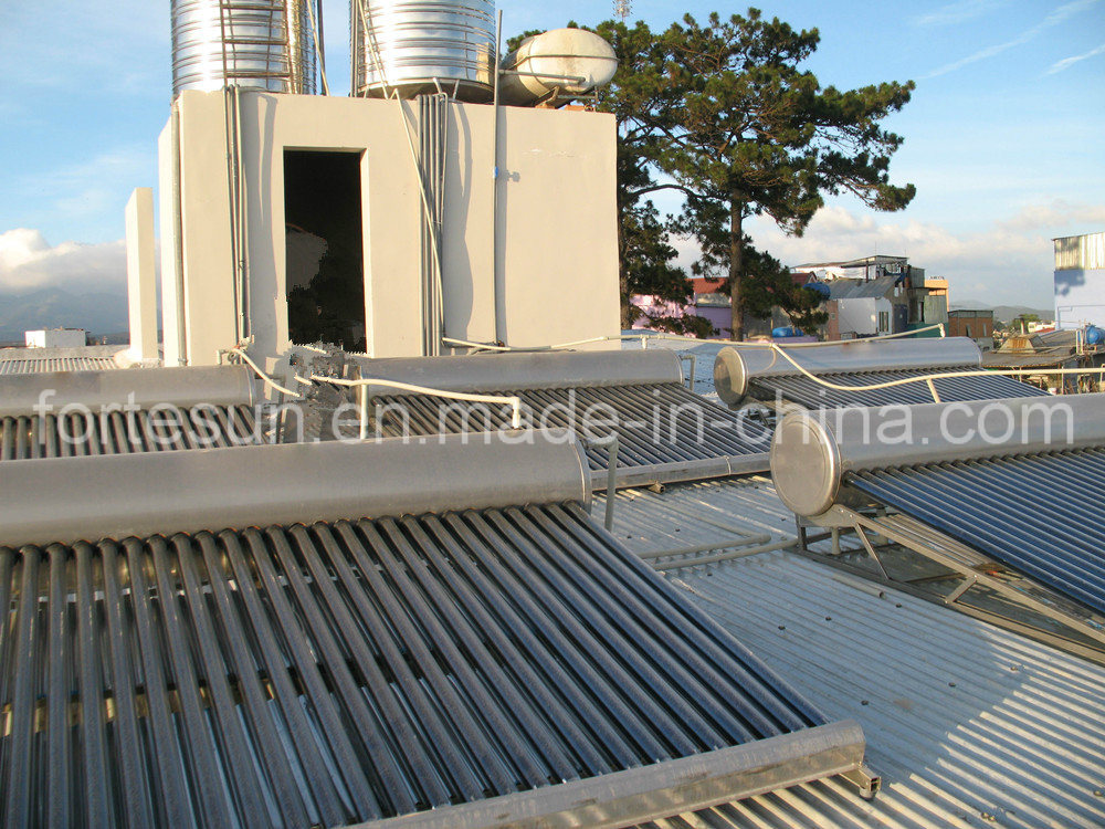 Non Pressure Domestic Solar Hot Water Heater
