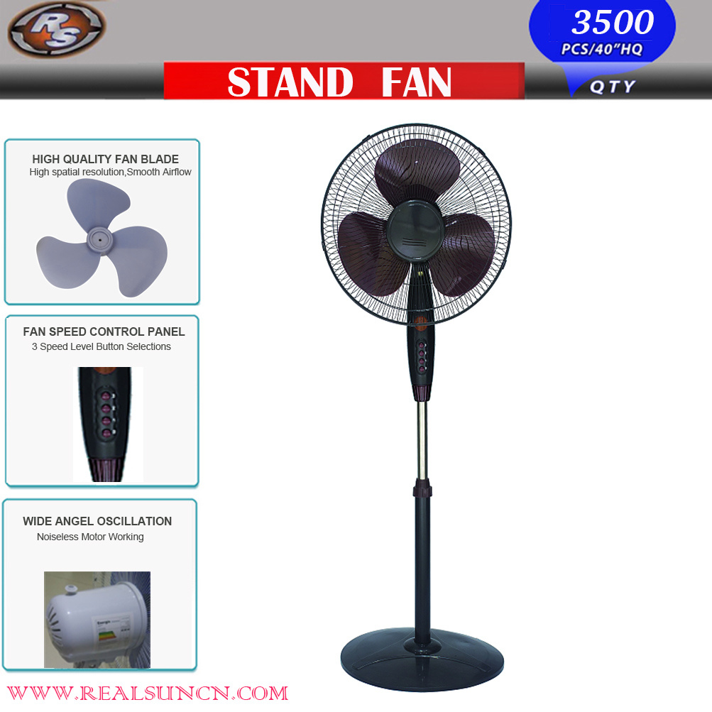 16inch Stand Fan with Any Color Your Request