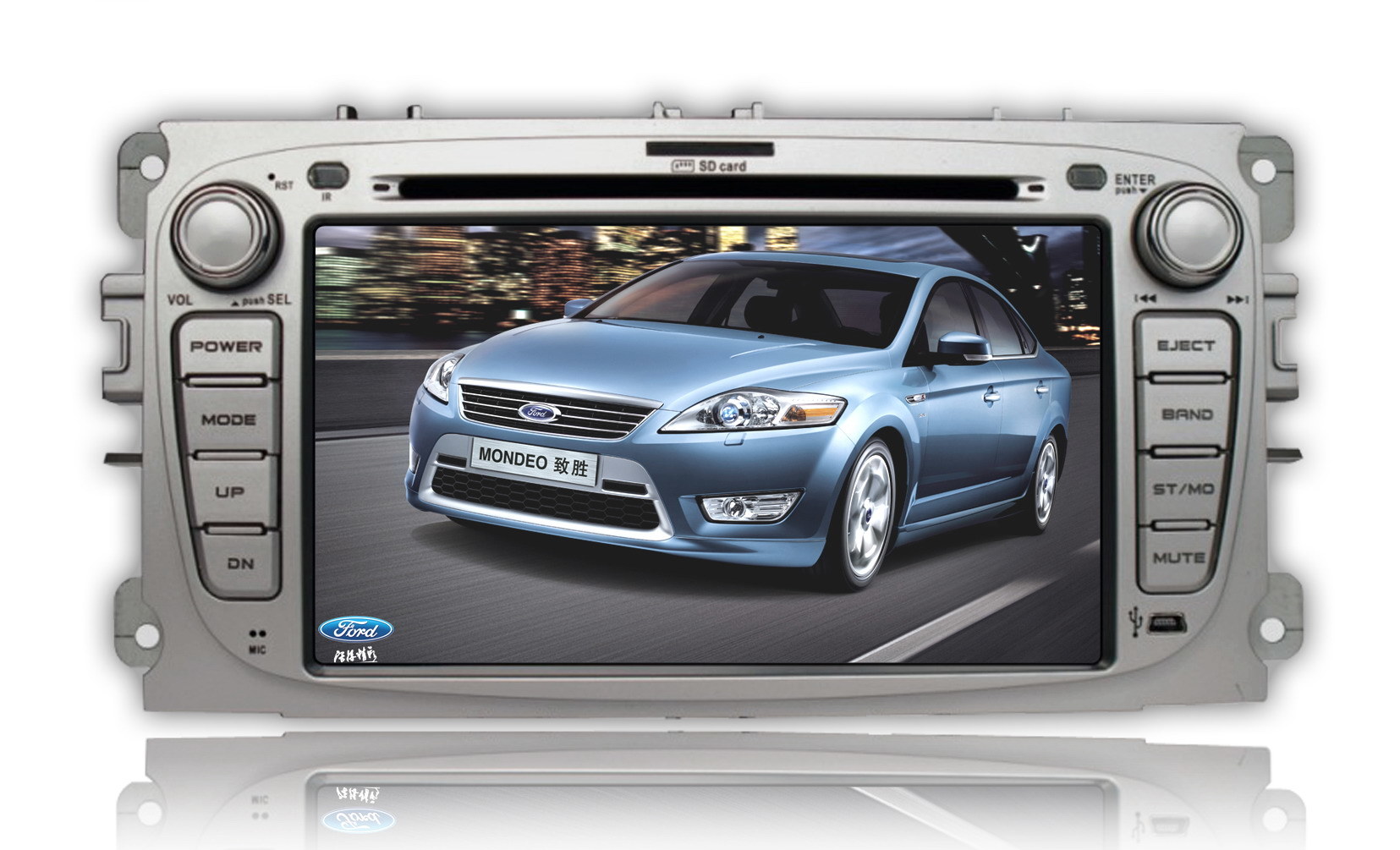 7 Inch Digital HD Touch Screen Car DVD with GPS for New Ford Focus/ Mondeo/ C-Max (TS7163)