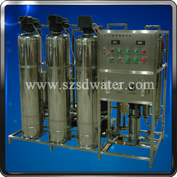 500L Per Hour RO Water Treatment Purifier with PLC Control